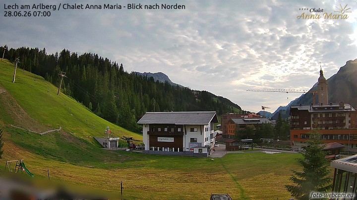 Archiv Foto Webcam Schlegelkopfareal, Lech