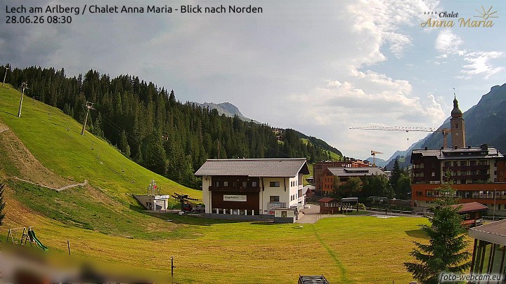 Archiv Foto Webcam Schlegelkopfareal, Lech
