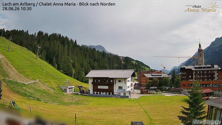 Archived image Webcam Lech (Chalet Anna Maria)
