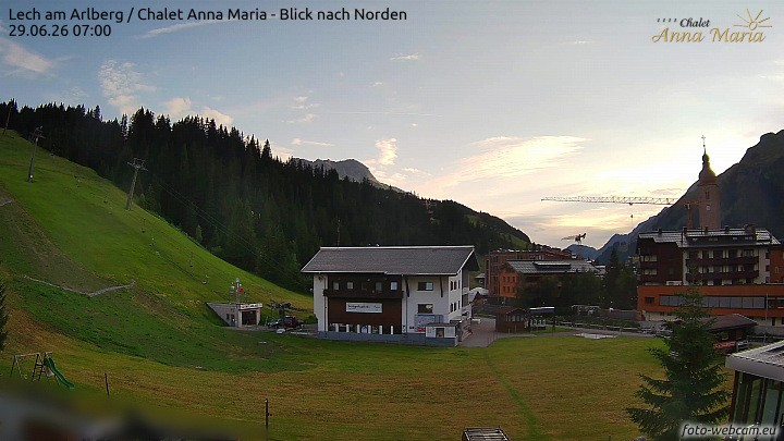Archiv Foto Webcam Schlegelkopfareal, Lech