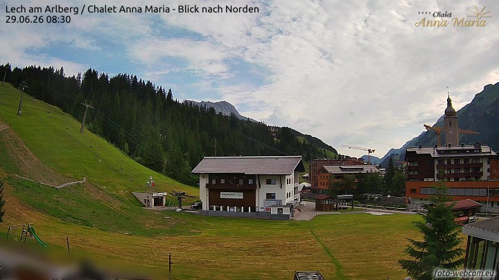 Archiv Foto Webcam Schlegelkopfareal, Lech