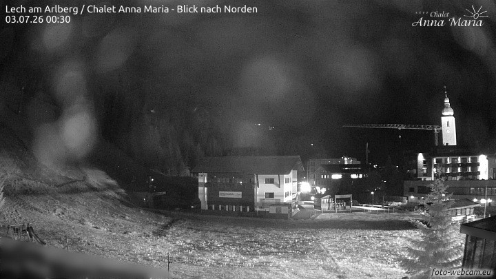 Archived image Webcam Lech (Chalet Anna Maria)