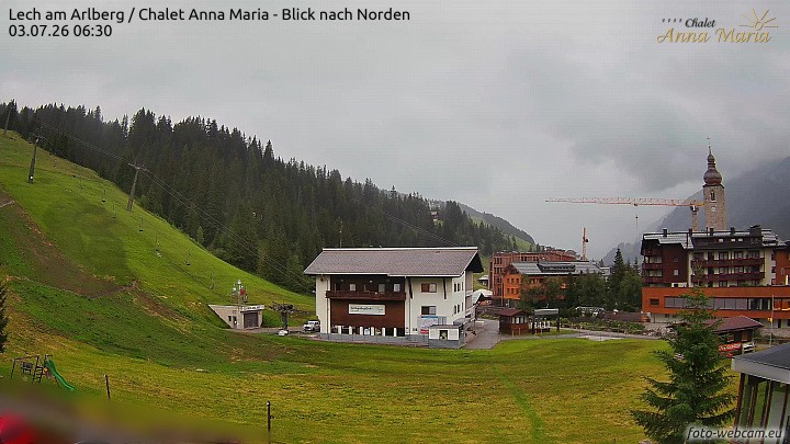 Archiv Foto Webcam Schlegelkopfareal, Lech