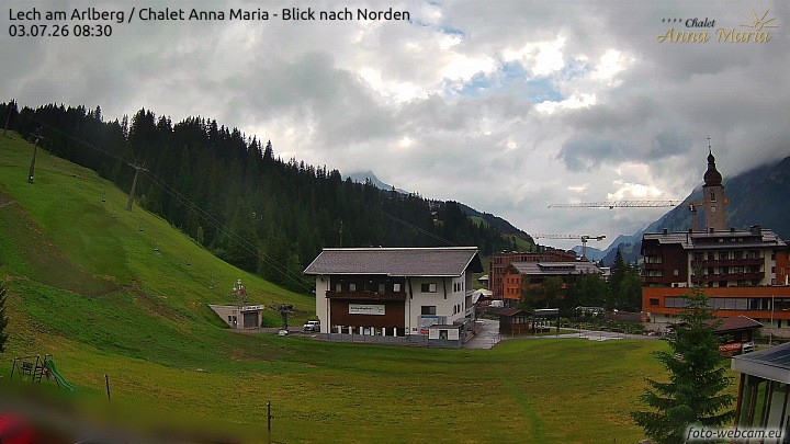 Archiv Foto Webcam Schlegelkopfareal, Lech