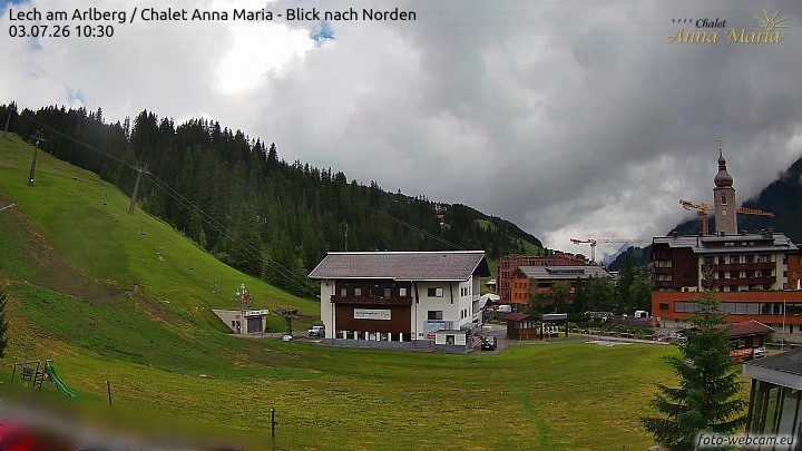 Archiv Foto Webcam Schlegelkopfareal, Lech