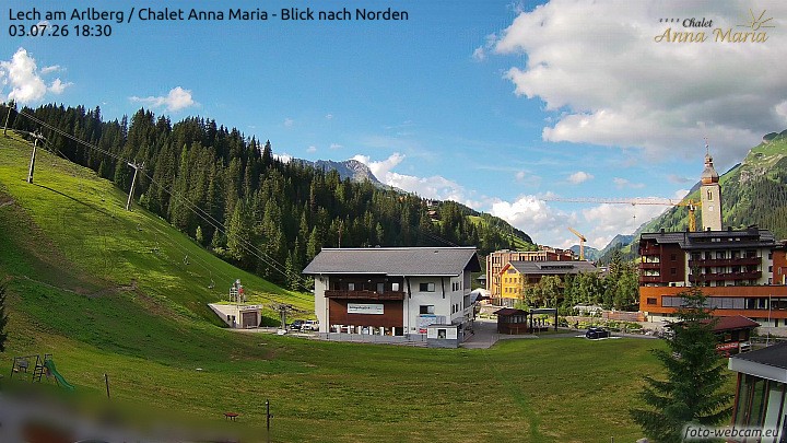 Archiv Foto Webcam Schlegelkopfareal, Lech