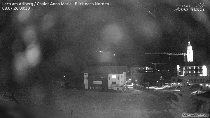 Archived image Webcam Lech (Chalet Anna Maria)