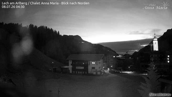 Archived image Webcam Lech (Chalet Anna Maria)