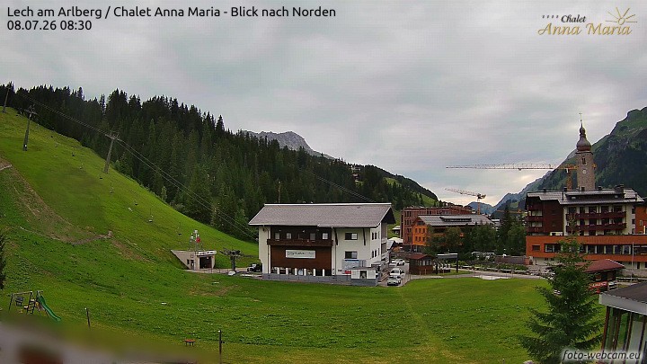 Archived image Webcam Lech (Chalet Anna Maria)