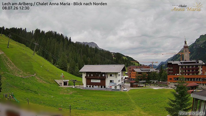 Archived image Webcam Lech (Chalet Anna Maria)