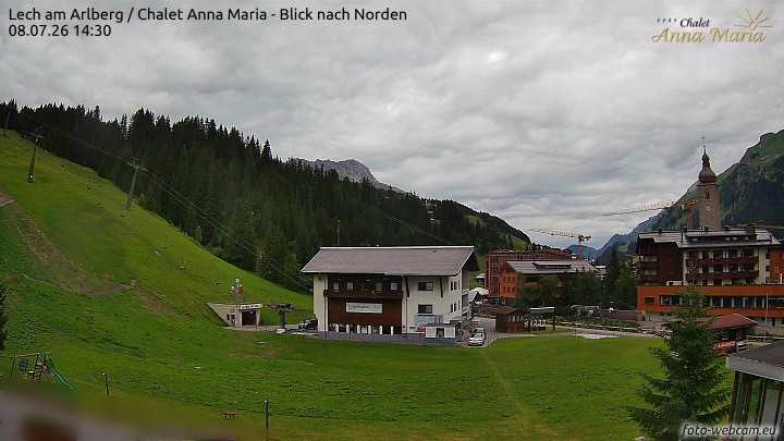 Archived image Webcam Lech (Chalet Anna Maria)