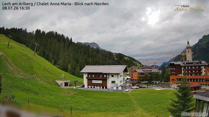 Archived image Webcam Lech (Chalet Anna Maria)
