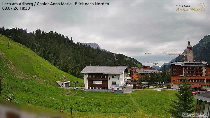 Archived image Webcam Lech (Chalet Anna Maria)