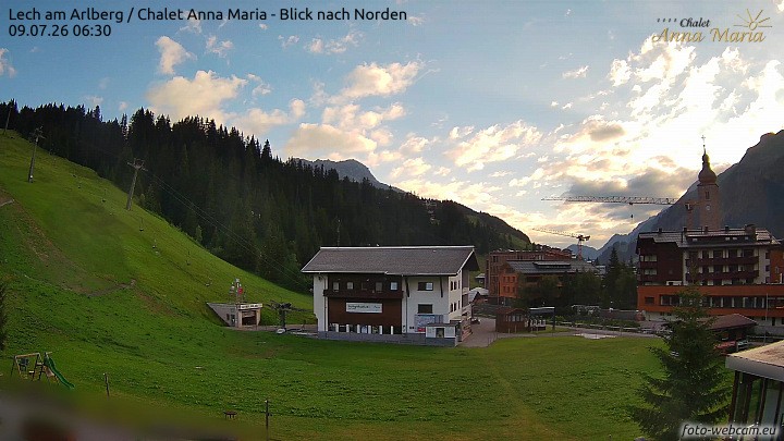Archiv Foto Webcam Schlegelkopfareal, Lech