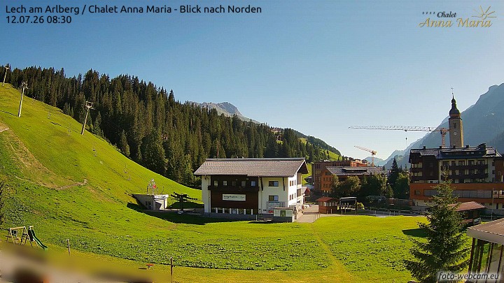 Archiv Foto Webcam Schlegelkopfareal, Lech
