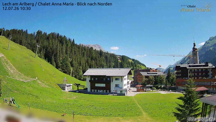 Archiv Foto Webcam Schlegelkopfareal, Lech