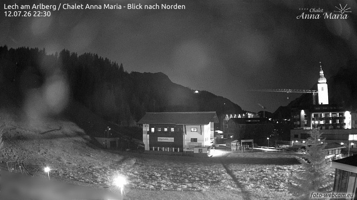 Archived image Webcam Lech (Chalet Anna Maria)