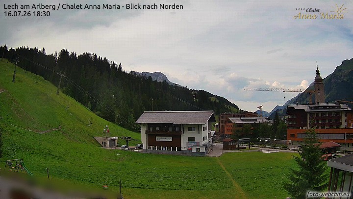 Archiv Foto Webcam Schlegelkopfareal, Lech