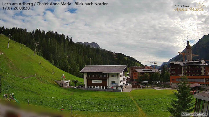 Archiv Foto Webcam Schlegelkopfareal, Lech