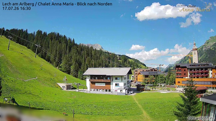 Archiv Foto Webcam Schlegelkopfareal, Lech