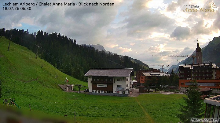Archiv Foto Webcam Schlegelkopfareal, Lech