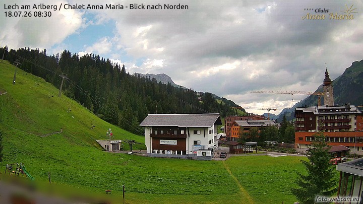 Archiv Foto Webcam Schlegelkopfareal, Lech