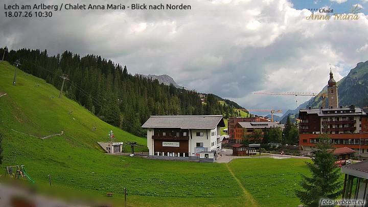 Archiv Foto Webcam Schlegelkopfareal, Lech