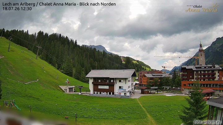 Archiv Foto Webcam Schlegelkopfareal, Lech
