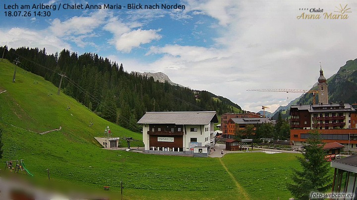 Archiv Foto Webcam Schlegelkopfareal, Lech