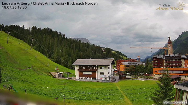 Archiv Foto Webcam Schlegelkopfareal, Lech