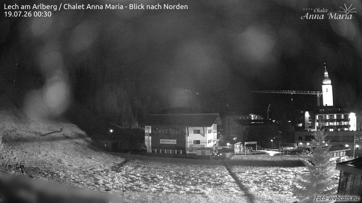 Archived image Webcam Lech (Chalet Anna Maria)