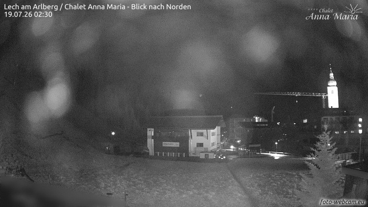 Archived image Webcam Lech (Chalet Anna Maria)
