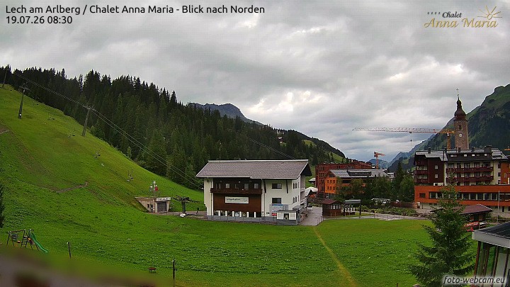Archived image Webcam Lech (Chalet Anna Maria)