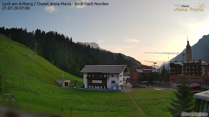 Archiv Foto Webcam Schlegelkopfareal, Lech