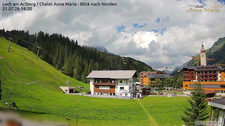 Archiv Foto Webcam Schlegelkopfareal, Lech