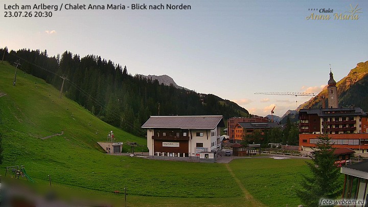 Archived image Webcam Lech (Chalet Anna Maria)