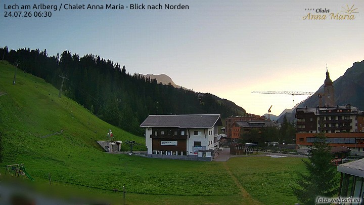Archiv Foto Webcam Schlegelkopfareal, Lech