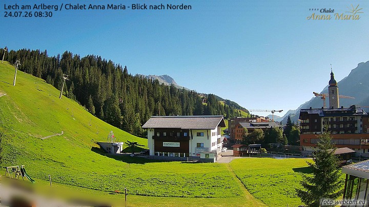 Archiv Foto Webcam Schlegelkopfareal, Lech