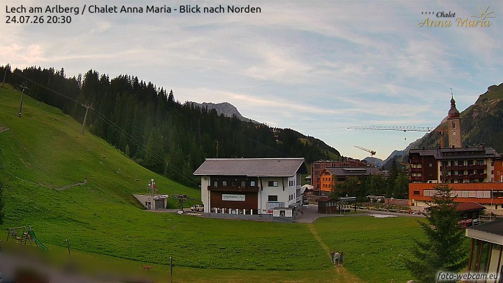 Archiv Foto Webcam Schlegelkopfareal, Lech