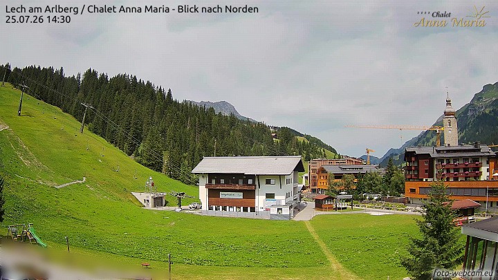 Archived image Webcam Lech (Chalet Anna Maria)
