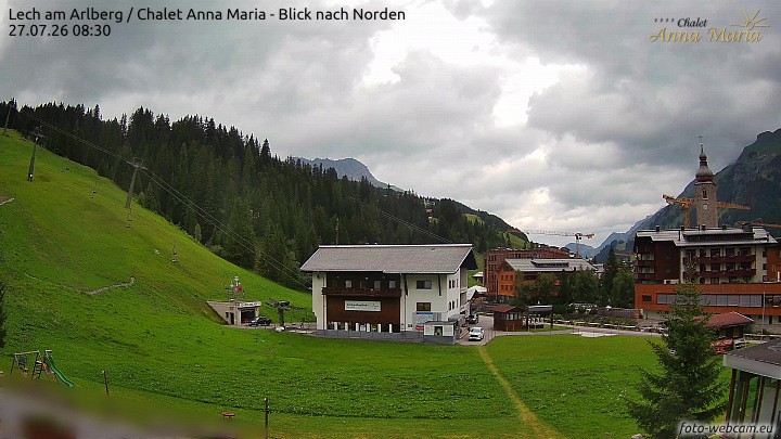 Archiv Foto Webcam Schlegelkopfareal, Lech