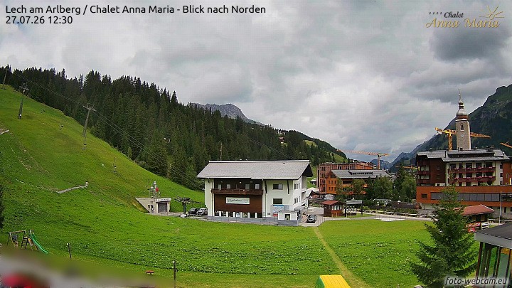 Archived image Webcam Lech (Chalet Anna Maria)