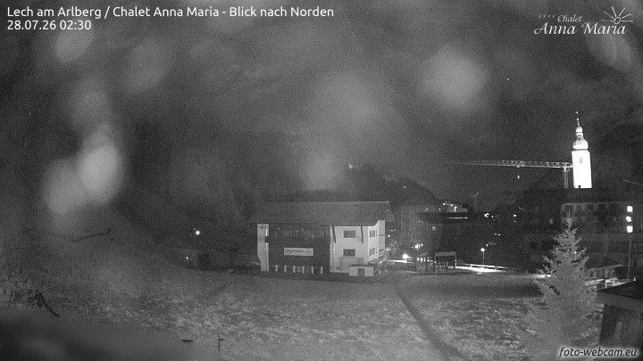Archived image Webcam Lech (Chalet Anna Maria)