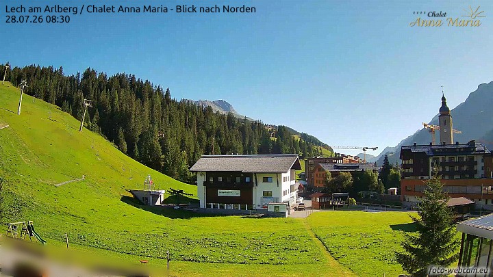 Archiv Foto Webcam Schlegelkopfareal, Lech
