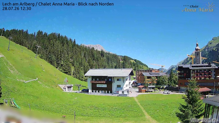 Archiv Foto Webcam Schlegelkopfareal, Lech