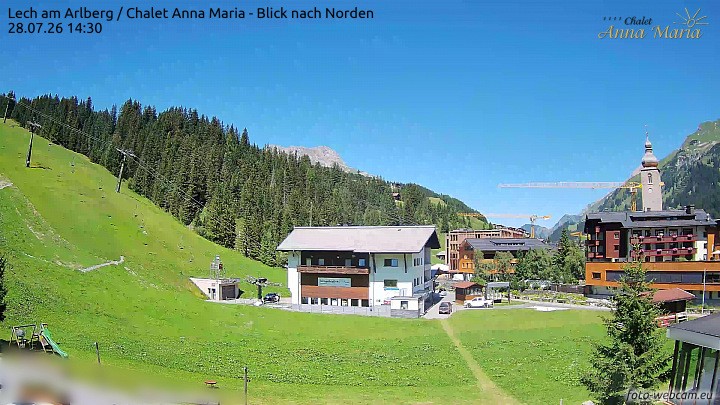Archiv Foto Webcam Schlegelkopfareal, Lech
