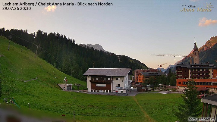 Archiv Foto Webcam Schlegelkopfareal, Lech
