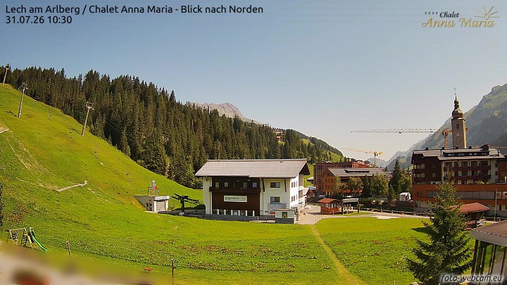 Archiv Foto Webcam Schlegelkopfareal, Lech
