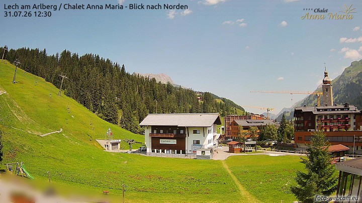 Archiv Foto Webcam Schlegelkopfareal, Lech
