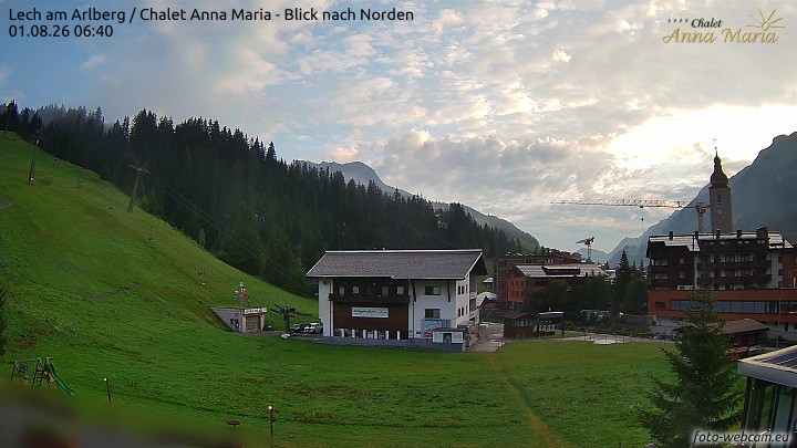 Archiv Foto Webcam Schlegelkopfareal, Lech